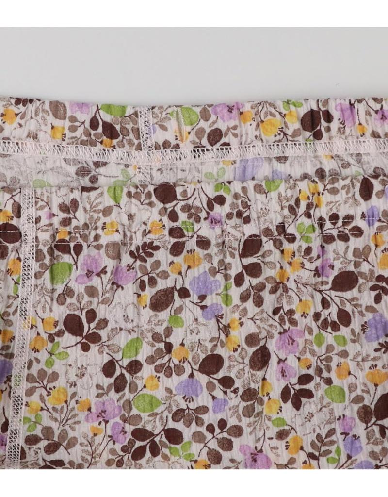 Wacoal Long Sleeves and Cotton Blend Shirred DNL333 PU LP [Raku-Raku Partner] Pajamas, Pants, (Main Body), Material, Senior,