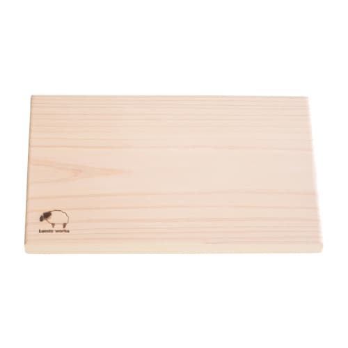 Luodaworks Wooden Cypress Cutting Board, No Holes, Mini Size, 20cm X 12cm, 1.5cm Thick, Made In Japan