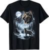 Schildpatt-Katze heult den Mond an 90er Retro T-Shirt