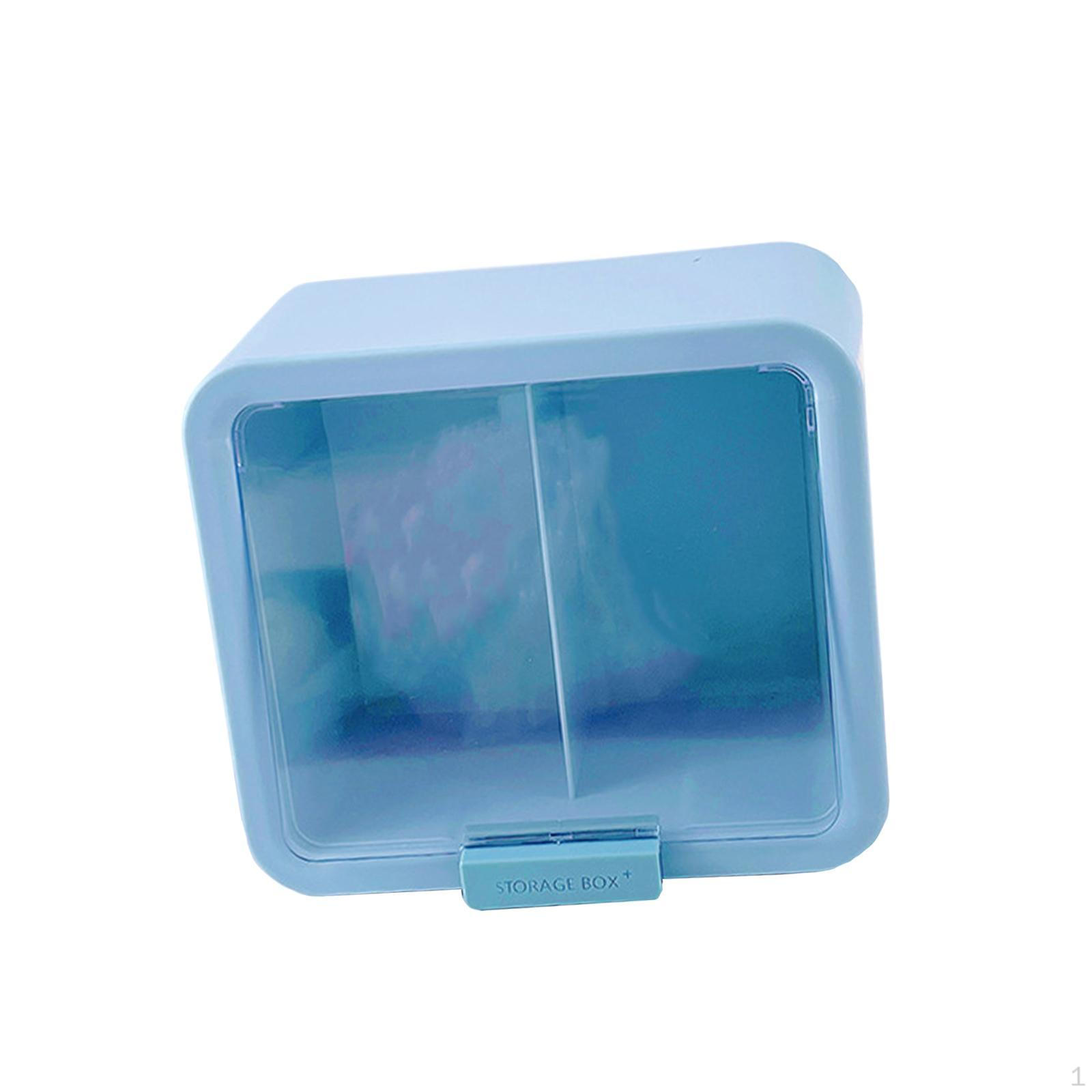 

Прозора вітрина Кабінет, який можна штабелювати, ящик для зберігання ляльок, контейнер для фігурок, предметів колекціонування синій