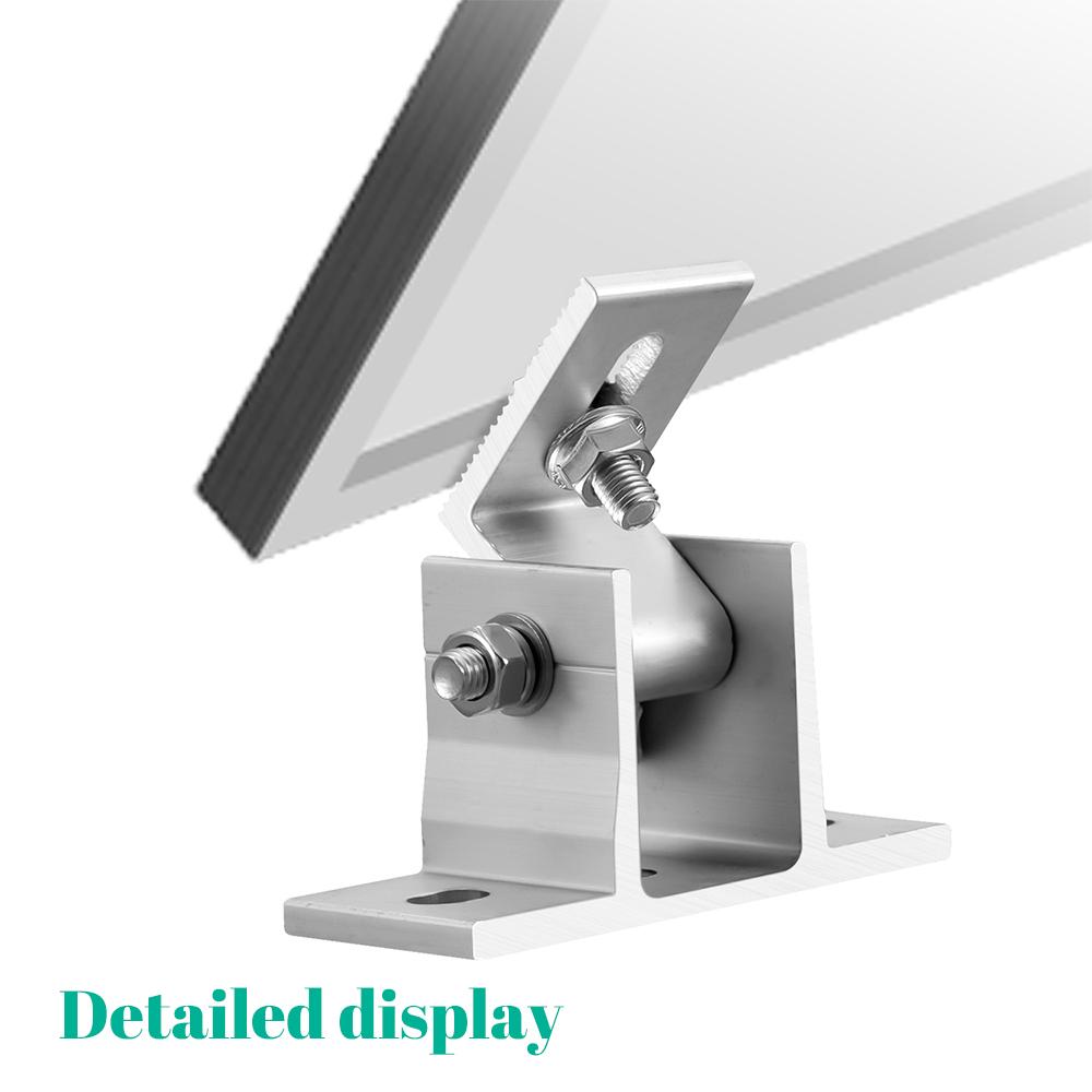 Solar Panel Racking RV Tilt 15-30 Degrees Solar Mount Brackets Roof Flat Surface Adjustable Thicken Alloy Material Foot Frame