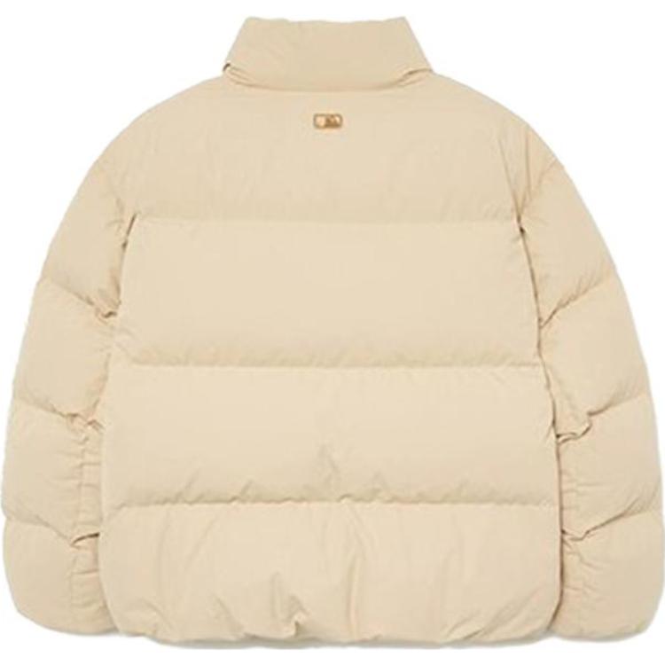 New MLB Down Jacket Unisex Linen Beige Yellow 3ADJB0336-43BGM