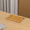 Rectangular Tea Bamboo Tray Double-handled Storage Tray Simple Fast Food tray  Dinner Plate