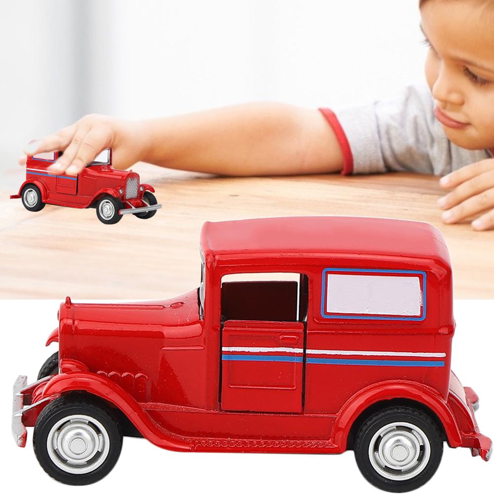 Jucărie Mașină Aliaj Model Vehicul Simulare Vintage Copii Copil Jucărie Vehicul cu Tragere Înapoi(roșu )