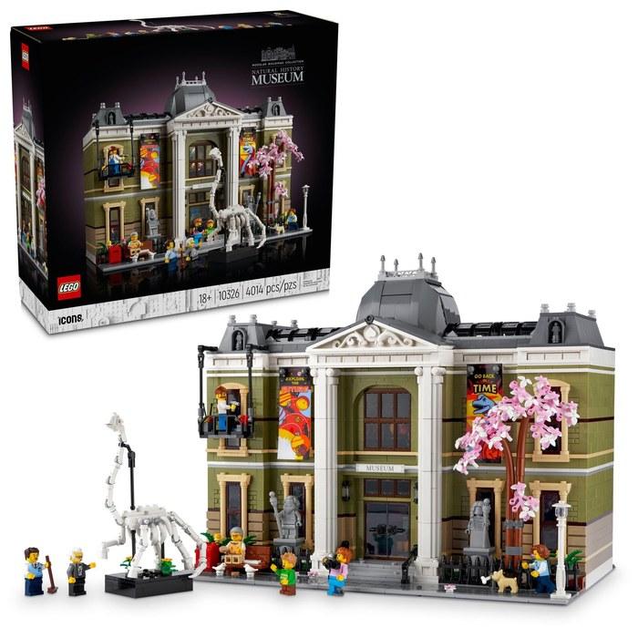 LEGO Icons Natural History Museum 10326 – Adult Museum Modular Building Collection, Multicolor
