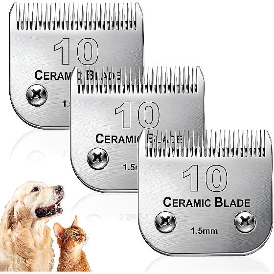 Dog Grooming Replacement Blades Compatible with Andis Dog Clipper, Dog Clipper Blades Compatible with Oster A5,Wahl KM-10 Series Dog Clipper,7FC