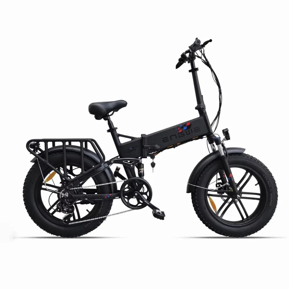 ENGINE X E-Bike 250W Motor 48V13Ah Lithium Battery Foldable Electric Bicycle 20''Fat Tires Super High Battery Life Electric Bike