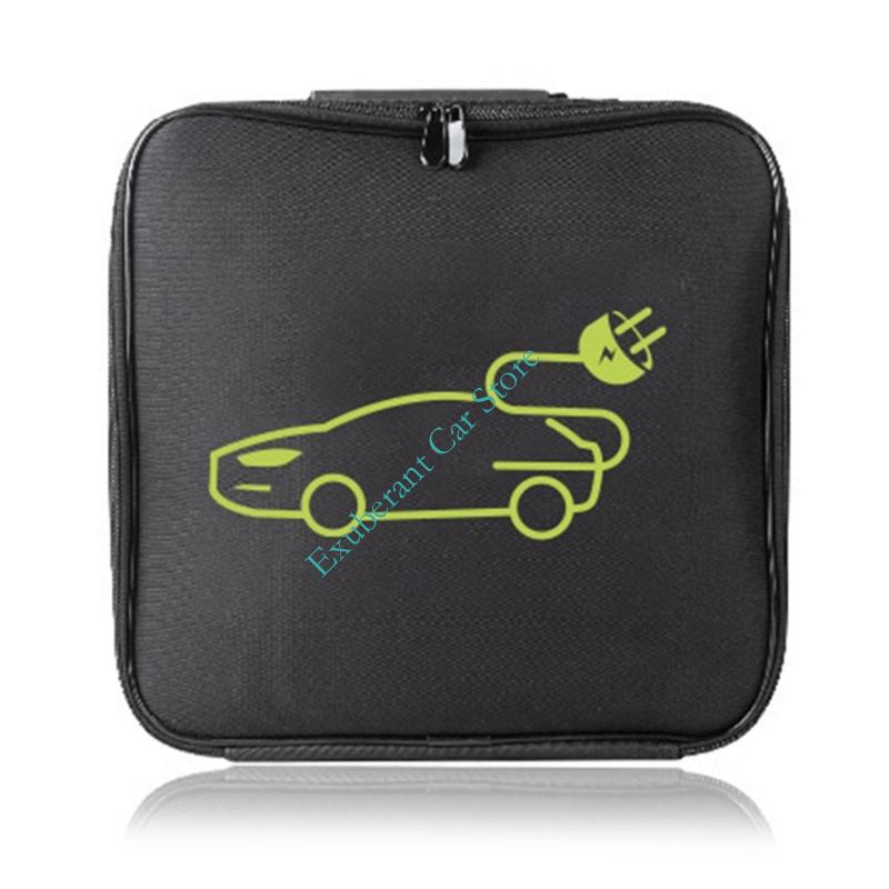 Waterproof Charging Cable Storage With Shockproof Layer And Zipper Closure Electric Car Bag square