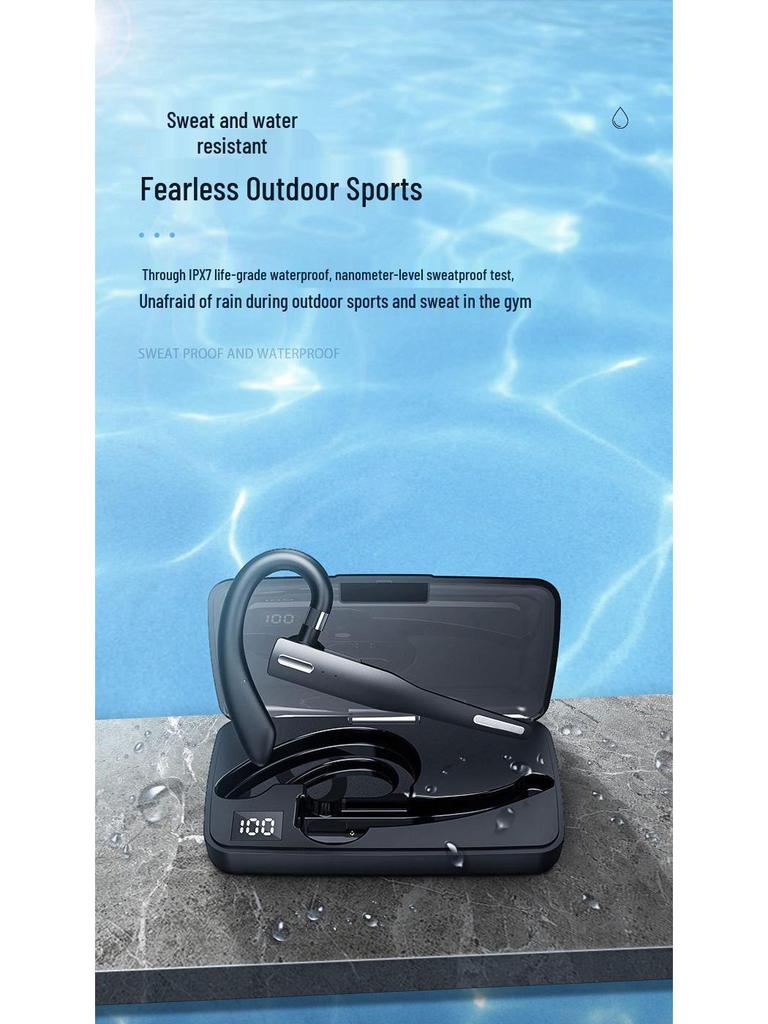 Single-sided Multi-point Bluetooth Headset with Long Battery Life for Car and Sports Use