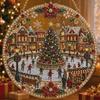 Round 2d Acrylic Ornament Creative Christmas Hanging Christmas Decoration Delicate Christmas Tree Ornament