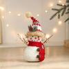 Cartoon Long Legs Snowman Ornaments Cute Plush Snowman Doll Toy  Home Xmas Decoration