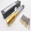 SXT Titanium-Plated Cobalt Small Taper Tap, High-Speed Steel, Straight Flute, Sizes: 0.9-8mm