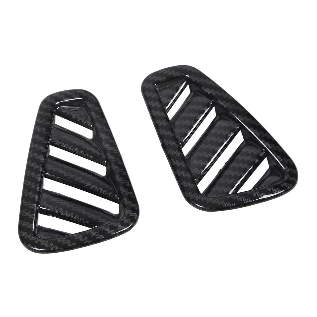1Pair Dashboard Air Outlet Vent Cover Carbon Fiber Pattern Dashboard Side Air Vent Cover Replacement for Benz A‑Class