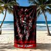 Bloodline Unites Personalized Name Beach Towel Super Soft & Absorbent Suitable for Swimming Gym Camping Yoga Vacation
