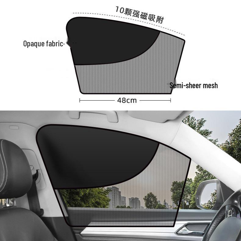 Magnetischer Auto-Fenster-Sonnenschutz und Moskitonetz: Wärmedämmung, Privatsphäre und Sonnenschutz
