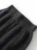 Cashmere Wool Flocked Knee-Length Pencil Skirt for Women - Autumn/Winter Collection