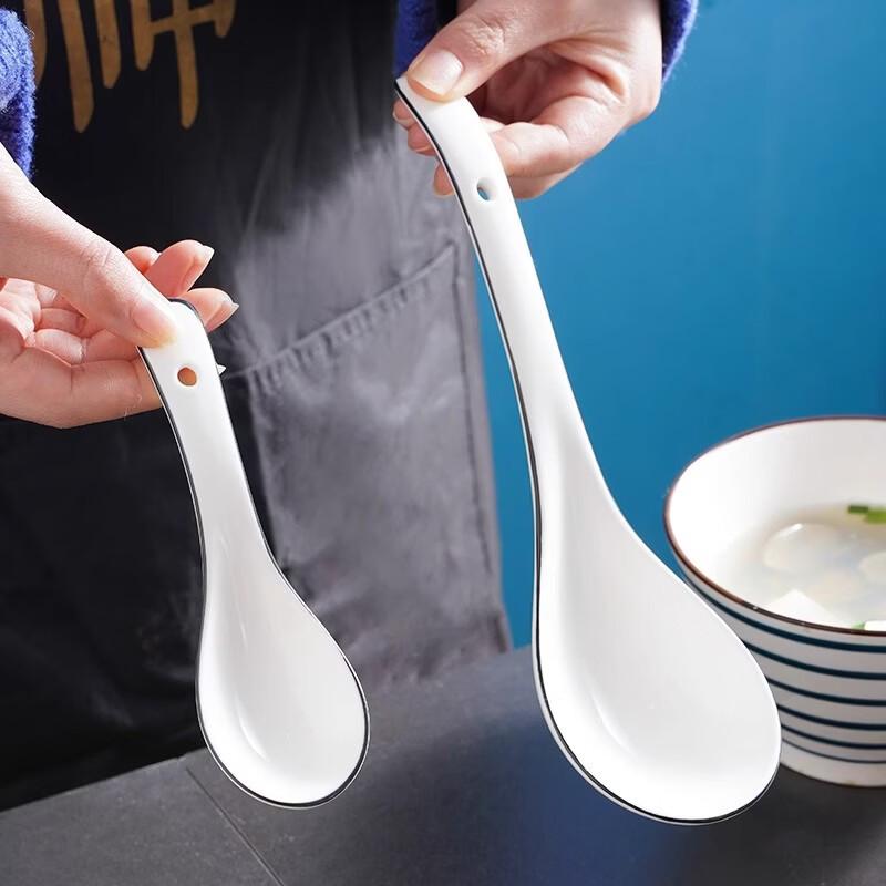 ZISIZ Ceramic Soup Spoon