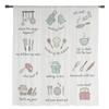 Kitchen Utensils Shelf Sheer Curtains for Living Room Bedroom Decoration Chiffon Tulle Voile Kitchen Window Curtain