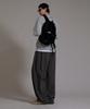 LIKE THE MOST Two-Tuck Longside Overpants_Charcoal