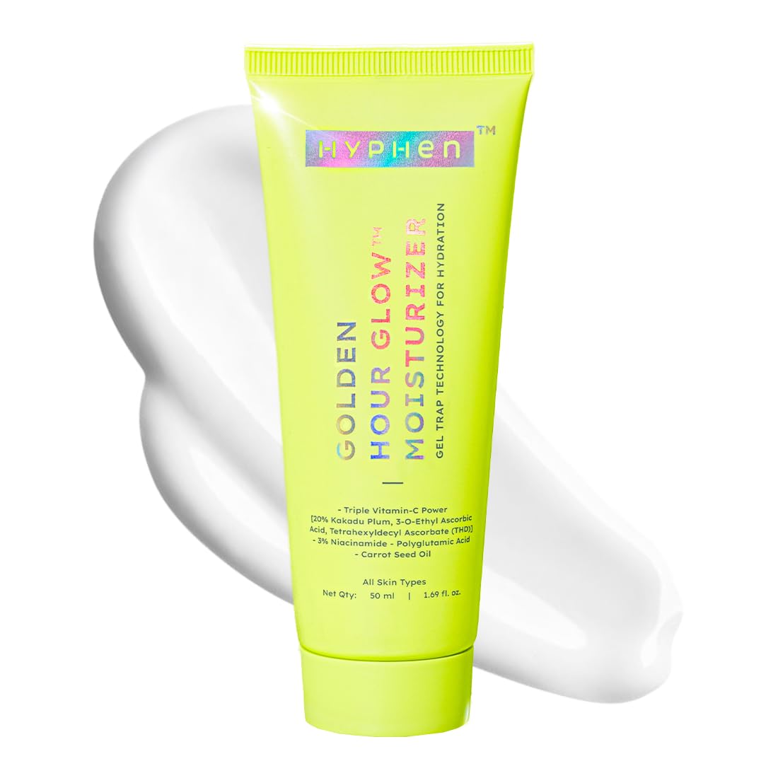 

Увлажняющий крем-гель для лица Hyphen Brightening с THD сливой какаду и витамином C для всех типов кожи 50 мл