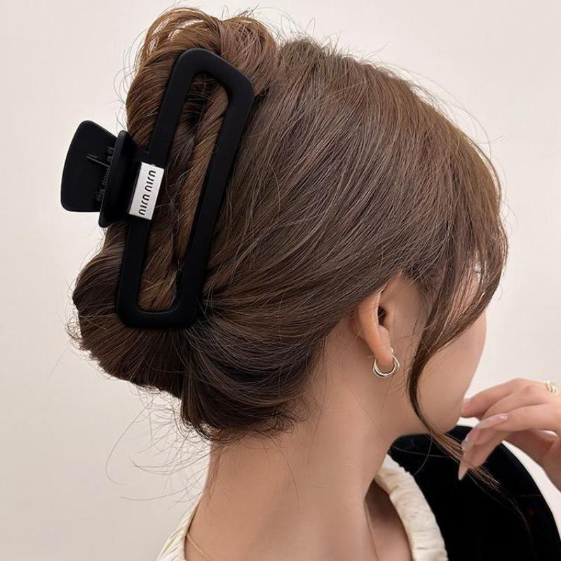 Hochwertige Brief-Matt-Haarspange für Frauen mit dickem Haar, Große Haiklammer-Haarspange für Hinterkopf-Dutt, Stirnband
