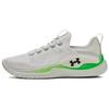Cushioning Slip Resistant Abrasion Resistant Low Top Training Shoes Men's White Green 3026106-300
