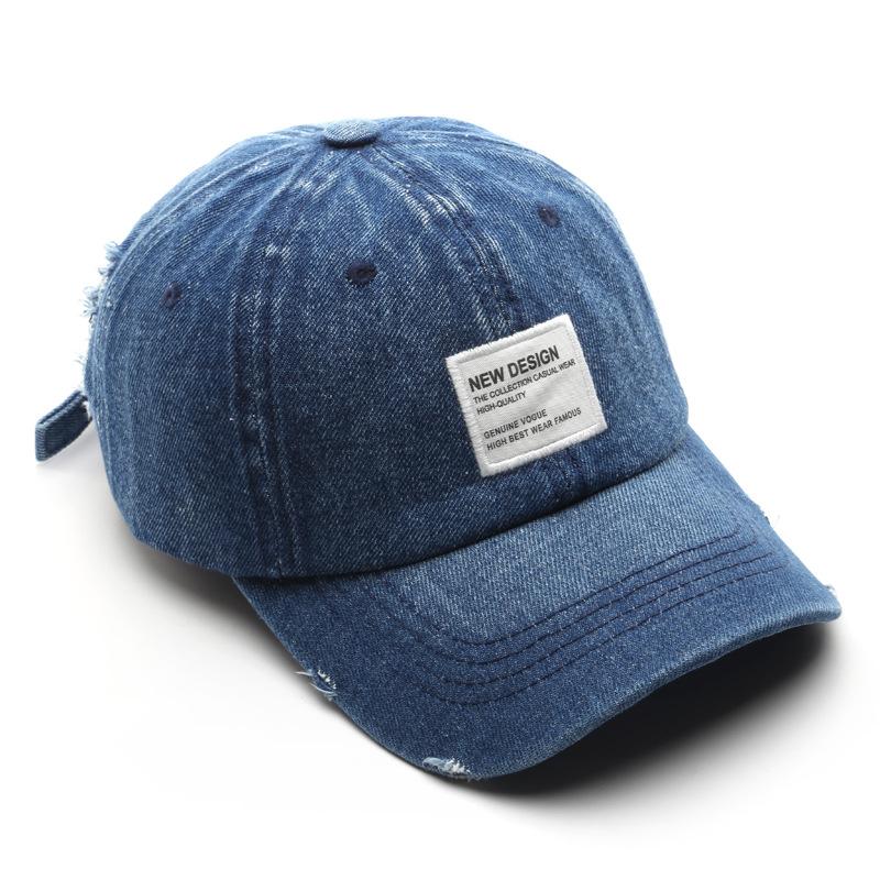 Fashion Wash Patch Denim Cap Outdoor Sports Leisure Sunscreen Shade Baseball Cap