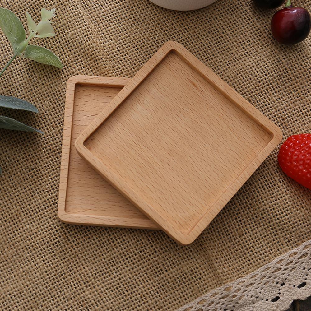 1Pcs Wood Placemats Coasters Tea Coffee Cup Pad Decor Durable Heat Resistant Square Round Drink Mat Bowl Teapot Holder 88cm