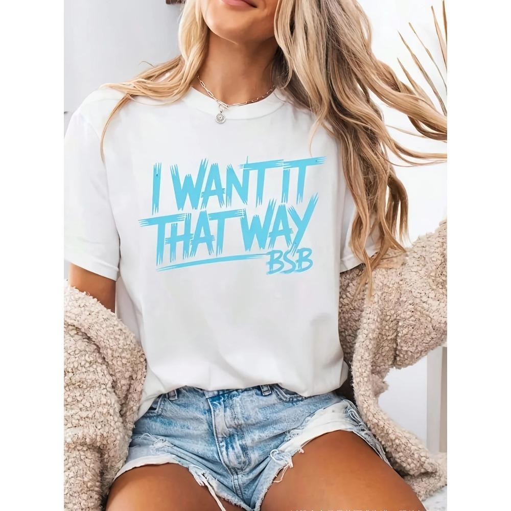 I Want It That Way Bsb Backstreet Boys Graphic Tshirt 90s Boy Band Pop Music Crew Neck Short Sleeve Fashion Streetwear Unisex