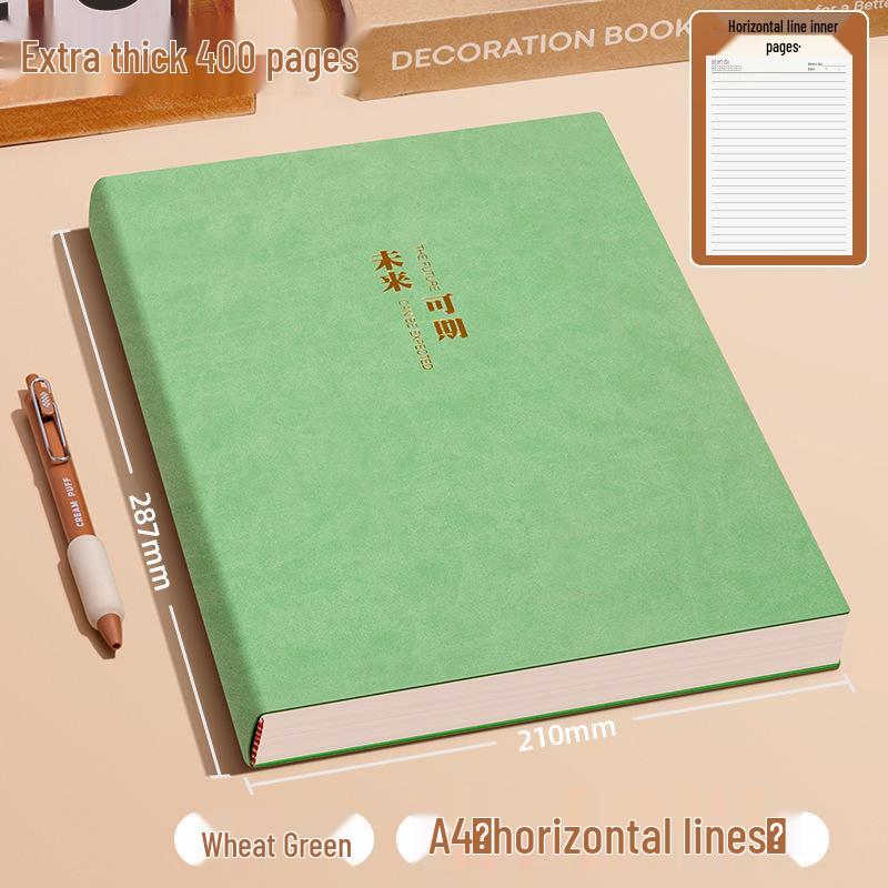 Extra Thick A4 Notebook for Students - Large, Simple Design for High School & University