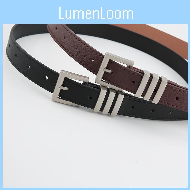 Trendy Womens Belt Pu Leather With Pearl Decor And Metal Pin Closure For Casual Outfits