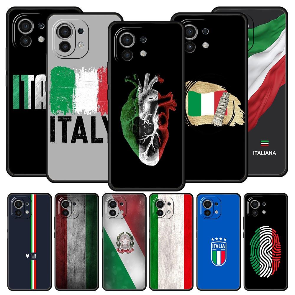 ITALY Flag Phone Case For Xiaomi 14 13T 12T Pro 12 13 11 Ultra Mi Note 10 Lite 10T 5G 11X Pro 11T 11i 9T Soft Silicone Cover