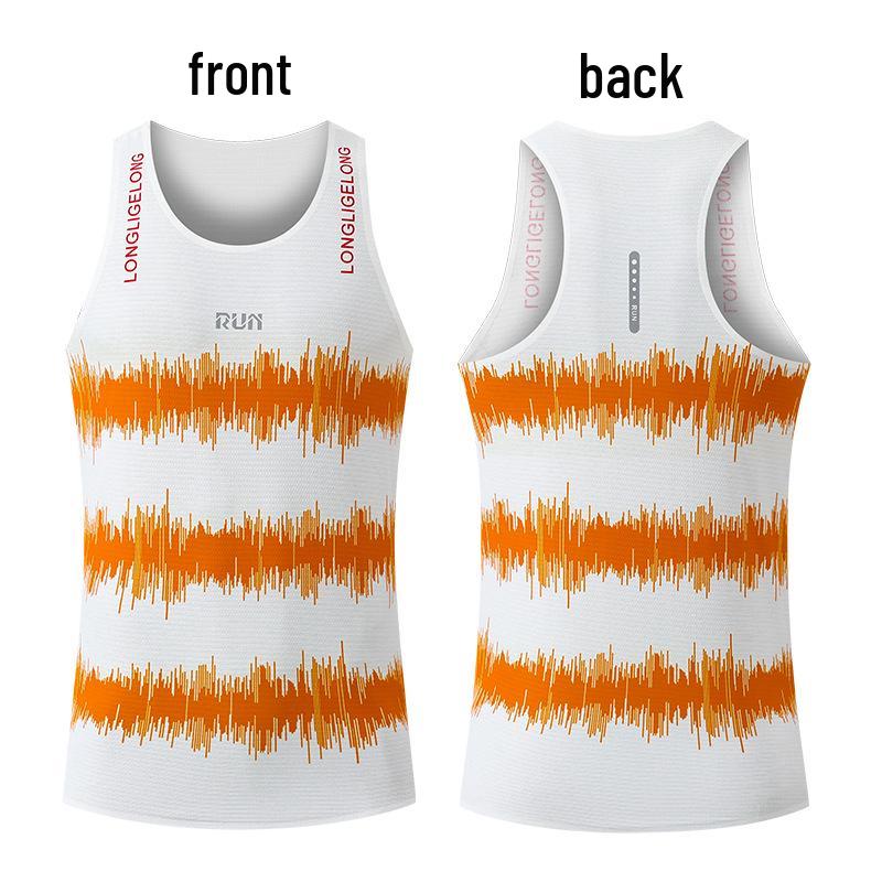 

Бесшовный быстросохнущий марафонский жилет - Легкий, дышащий спортивный топ для мужчин и женщин S