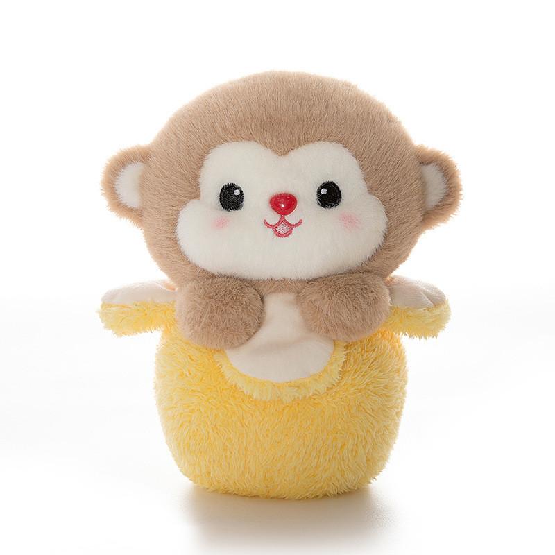 Banana Cute Cartoon Monkey Plush Toy Keychain Pendant Backpack Accessories