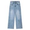2026 Spring Plus Size High Waist Jeans for Women - Slimming Elastic Waist Straight & Wide Leg Pants.