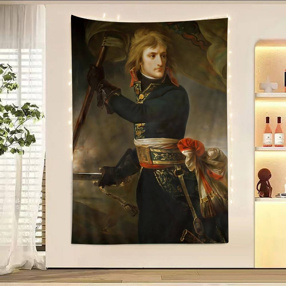 Napoleon Bonaparte Art Colorful Tapestry Wall Hanging Hanging Tarot Hippie Wall Rugs Dorm Wall Art Decor