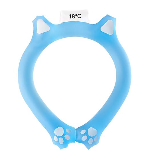 Lightweight Neck Cooler Cat Ear Cooling Tube for Summer, Reusable Adjustable Wearable Ice Heat Stroke Prevention Gear Ring, Heatstroke Collar Outdoor