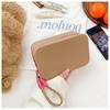 Silicone Cosmetic Bag Large Capacity Portable Waterproof Travel Wash Bag Mouth Red Envelope Storage Silicone Bag