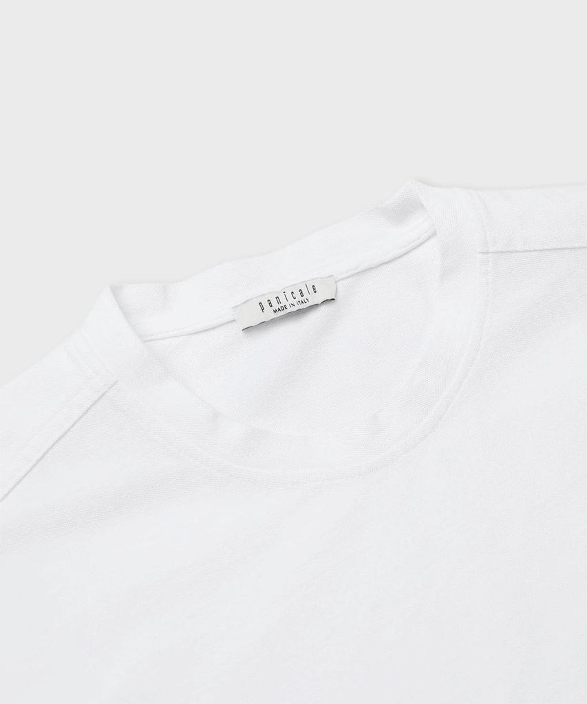 PANICALE Patch Detail Cotton Pique Short Sleeve T-Shirt [White]