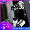Car Sticker 4Pcs Car Metal Wheel Tire Valve Air Stem Cap For Ford S MAX Ranger Focus Fiesta Mondeo Kuga Mustang Escort KA Ecospo