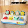 With Buttons Baby Pop Up Montesorri Toys Interactive Animal Toy Box  Fine Motor Skill Training