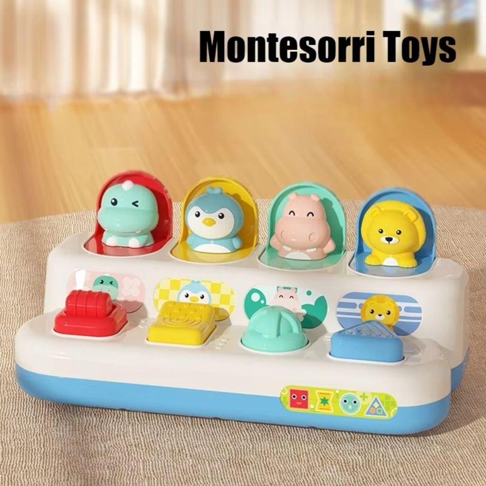 Animals Theme Peekaboo Switch Box Plastic Interactive Animal Toy Box  Kids Toddlers Babies