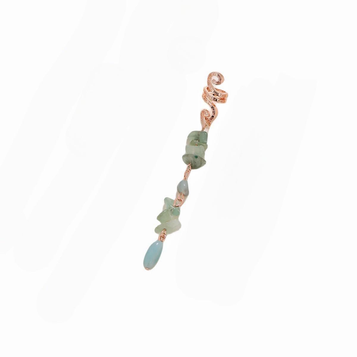 

Индивидуальность преувеличенная коса Шнур для волос Индивидуальный кулон из натурального камня Кольцо для волос Этнический стиль Веревка для головы Дреды Винтажная заколка для волос