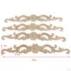4 Unpainted Applique Wood Carved Corner Furniture Decor