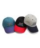 ULUK Xyz Embroidered Cotton Color Block Ball Cap_Gray