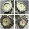 Used Rare Bulova Titanium Quartz Ladies Watch Date Sports Vintage Bezel