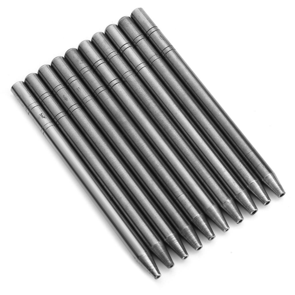 10pcs Steel Watch Hands Presser 0.6-1.5mm Setting Fitting Tool for Watchmaker Repairing Shops