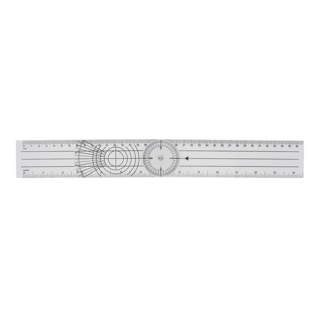 Angle Ruler Transparent Flexible Adjustable Geometry Measuring Tool for Artists Builders Designers Teachers Engineers