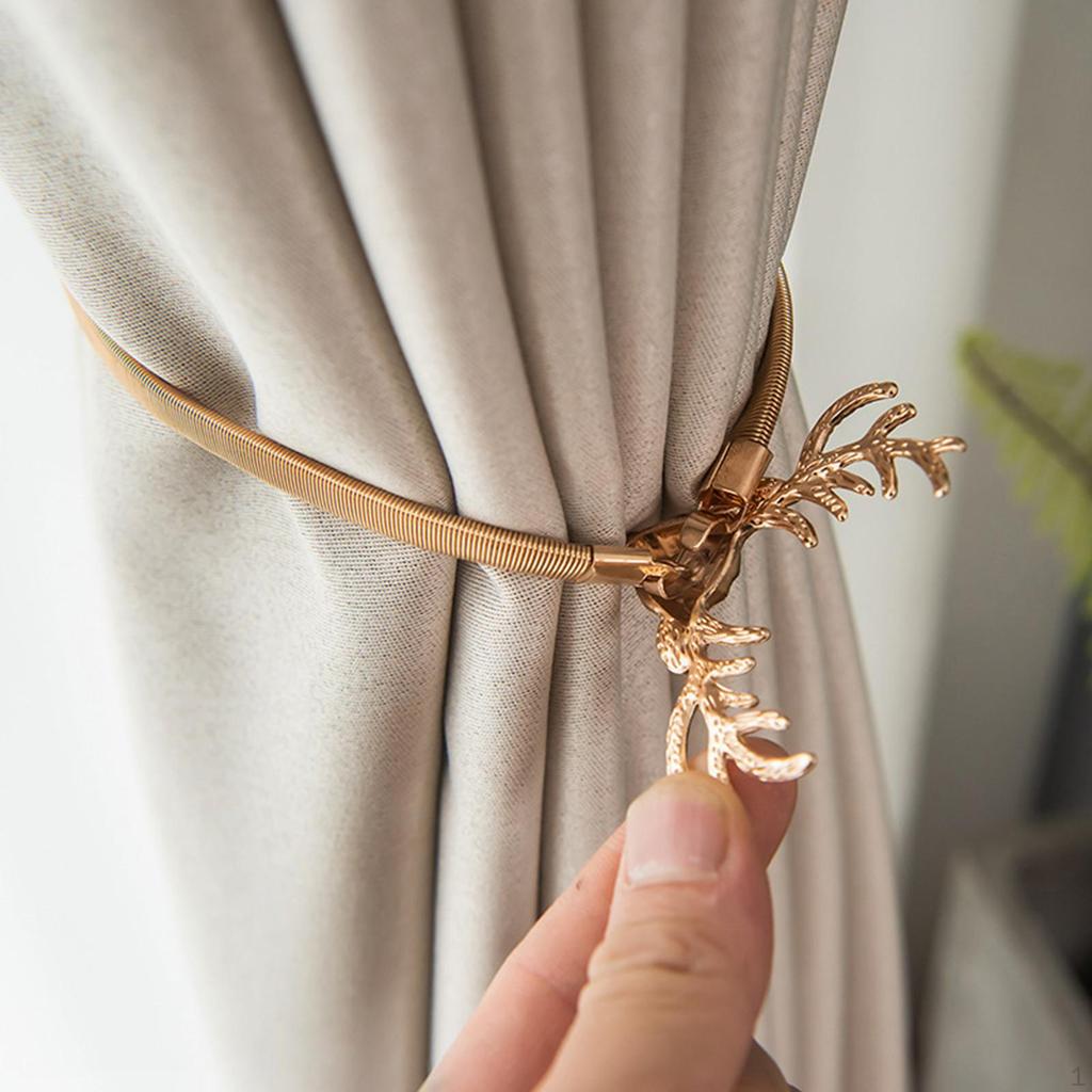Curtain Tiebacks Holdback Modern Decorative Drapes Tie Backs Clips Window Drapery