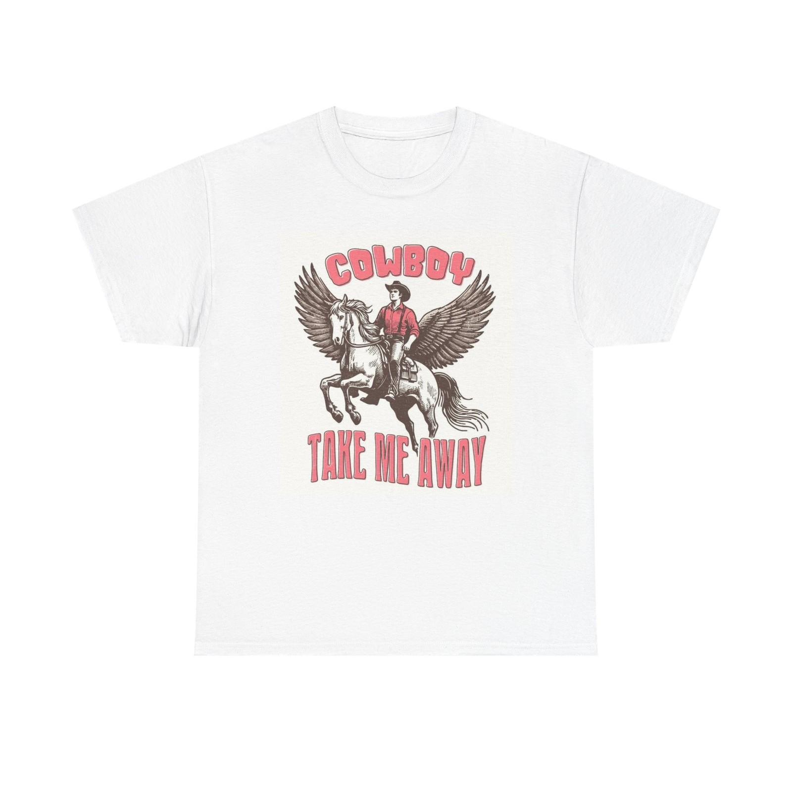 Cowboy Take Me Away Graphic T Shirt BRAND NEW Cotton Tee L